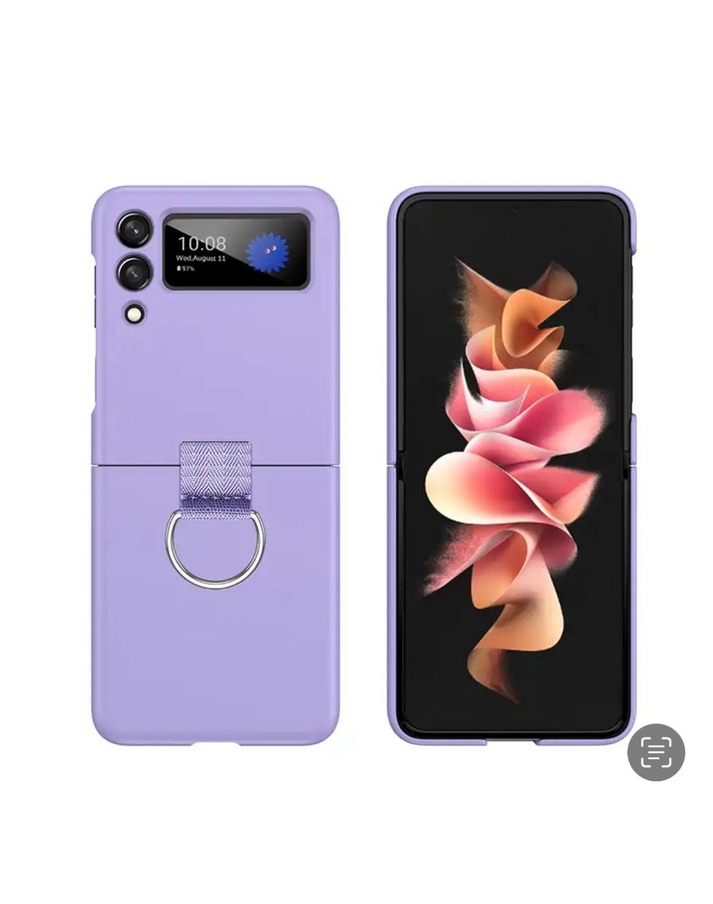 Samsung Z FLIP 3 4 5 6 Husa Slim Din Plastic cu Inel Squad Case