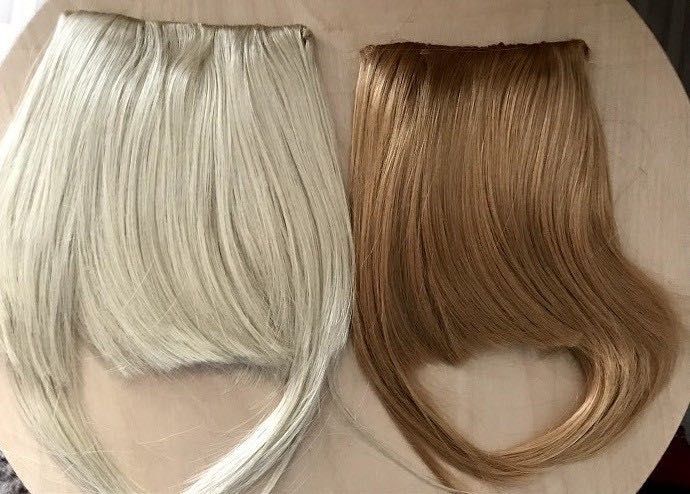 Breton Extensii par kanekalon  Negru Saten Blond