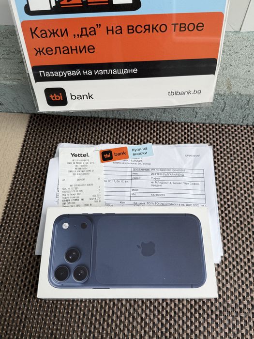 НОВ! 512Gb *ЛИЗИНГ* iPhone 17 Pro Max Deep Blue 36М Гаранция