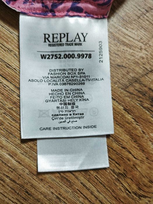 Replay Оригинална дамска блуза коприна / вискоза размер S