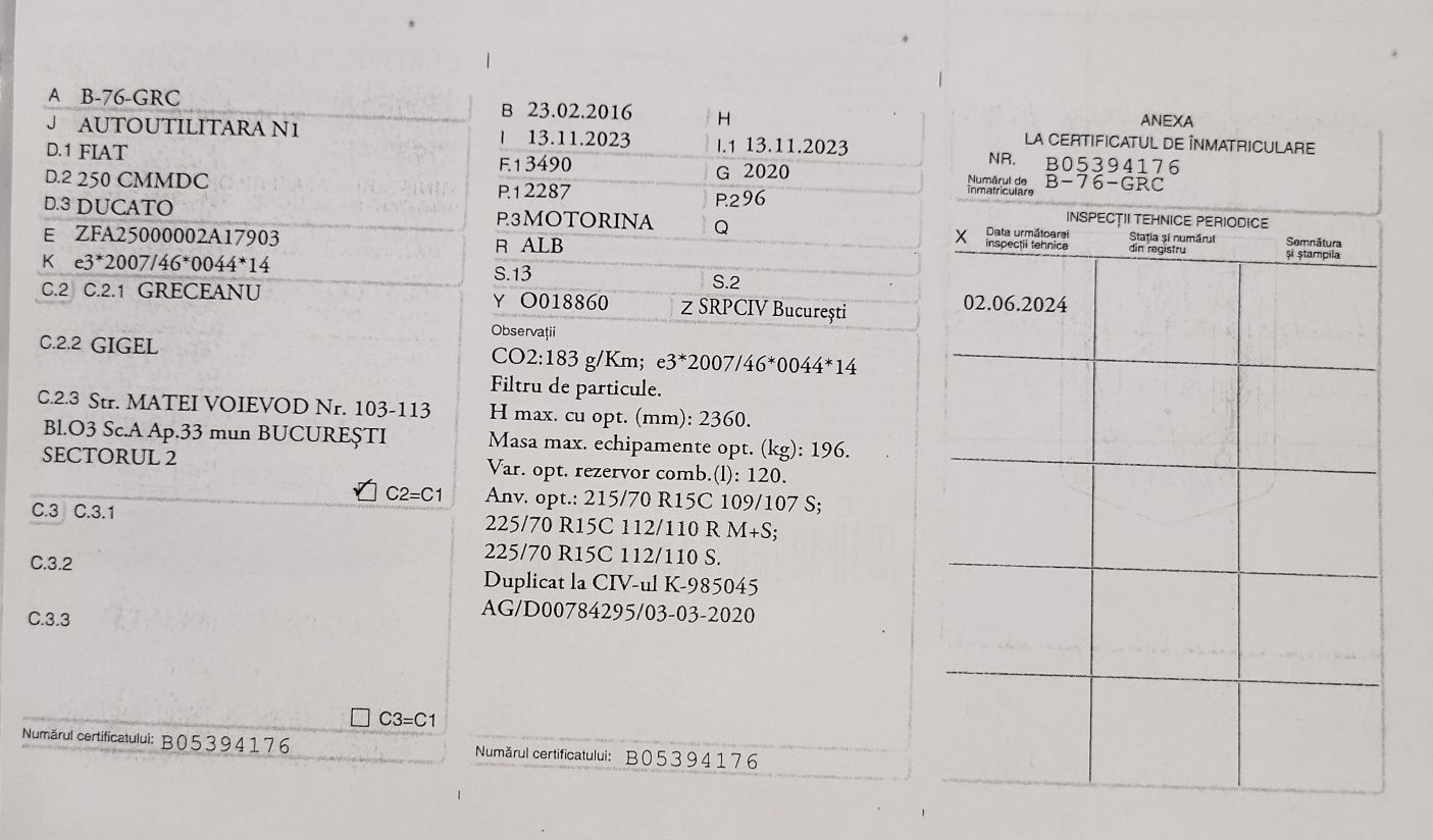 Fiat ducato prelata 2.3, 2015, euro5