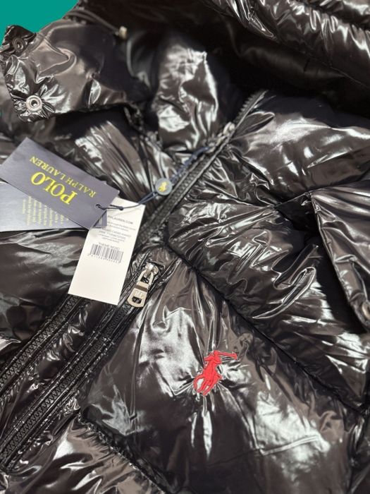 Geaca Polo Puffer Negru Lucios (marimi: S,M,L,XL)