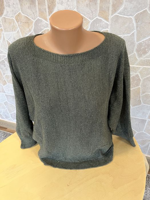 Pulover dama LOLA LIZA kaki frumos cu putin fir lucitor