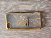 Златен калъф с камъчета за iphone 7-8