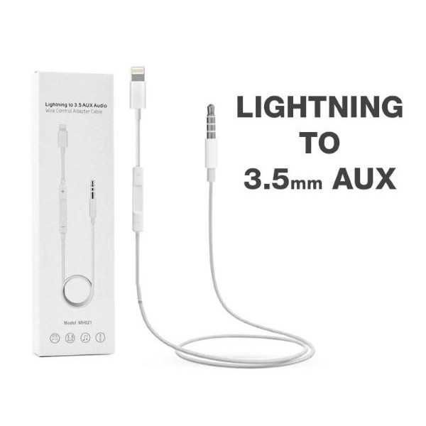 Adaptor cu control volum , Lightning la Auxiliar(Jack) 3.5mm