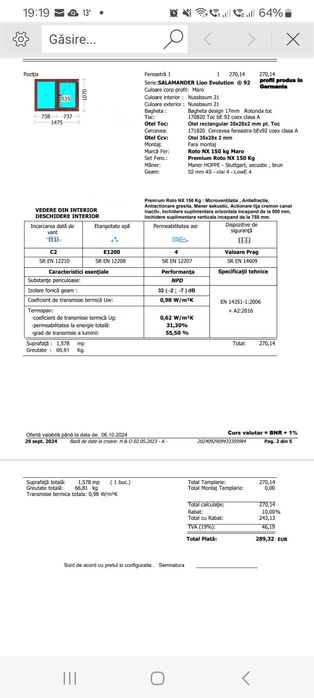 Termopane / Ferestre / Tamplarie PVC