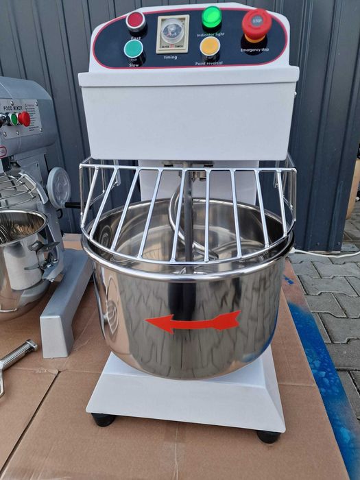 Malaxor aluat cu spirală cap fix, 35 litri, 2 viteze