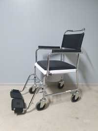 Scaun wc cu roti/fotoliu rulant pentru persoane cu handicap