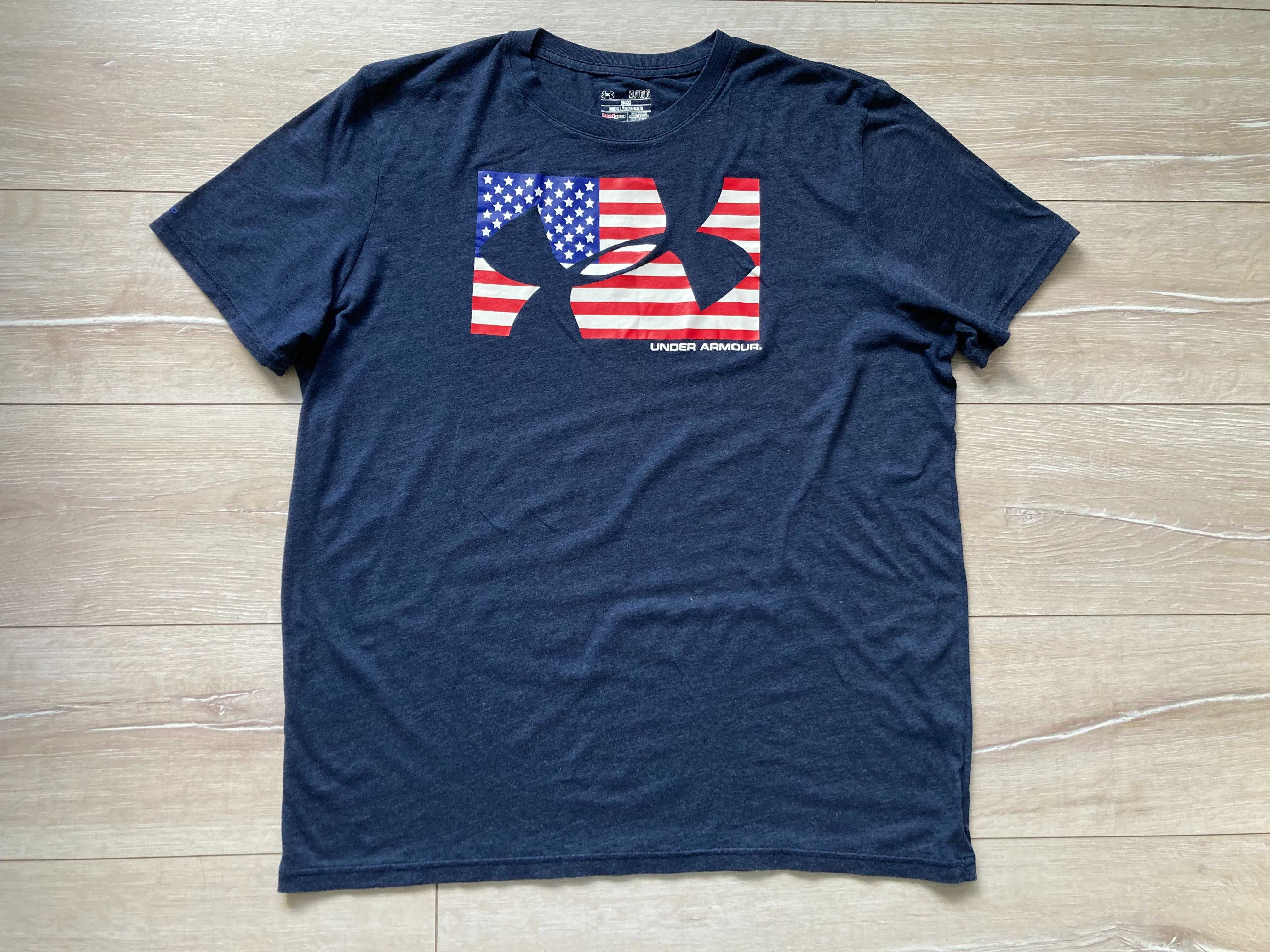 Under Armour USA Flag Heat Gear Loose мъжка тениска размер XL