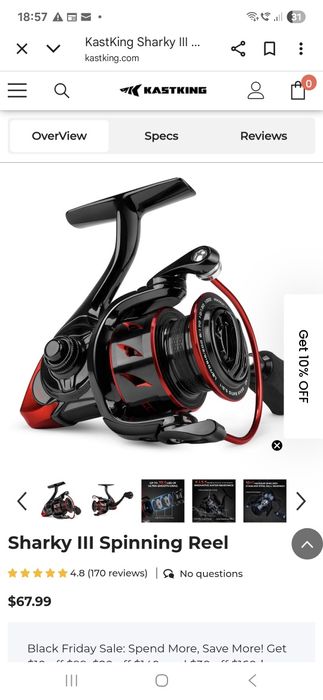 Mulineta Kastking Sharky 3- 5000 noua