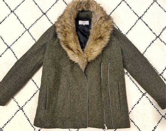 Срочно пальто куртка шуба Zara женские зимние жилет