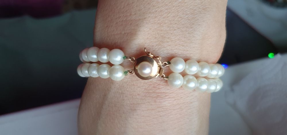 Bratara perle închizătoare 14k