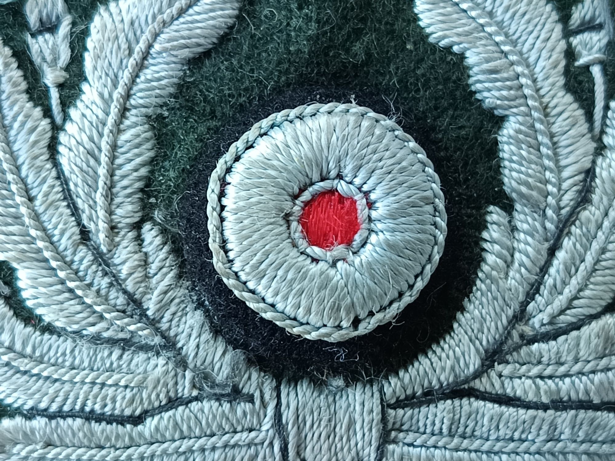 Emblema cascheta ofițer german/ Herr /Wehrmacht WW2
