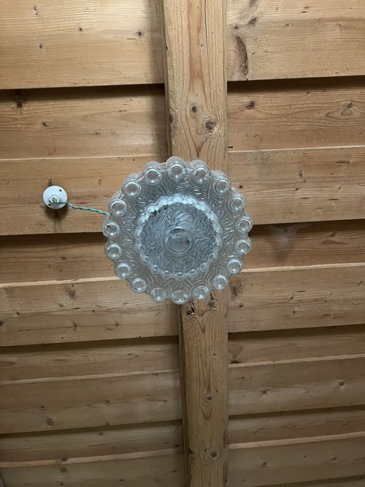 Corp de iluminat tip candelabru din sticlă – stare excelentă