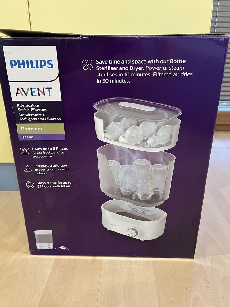 Стерилизатор Philips AVENT Premium – 3 в 1 грижа за бебето!