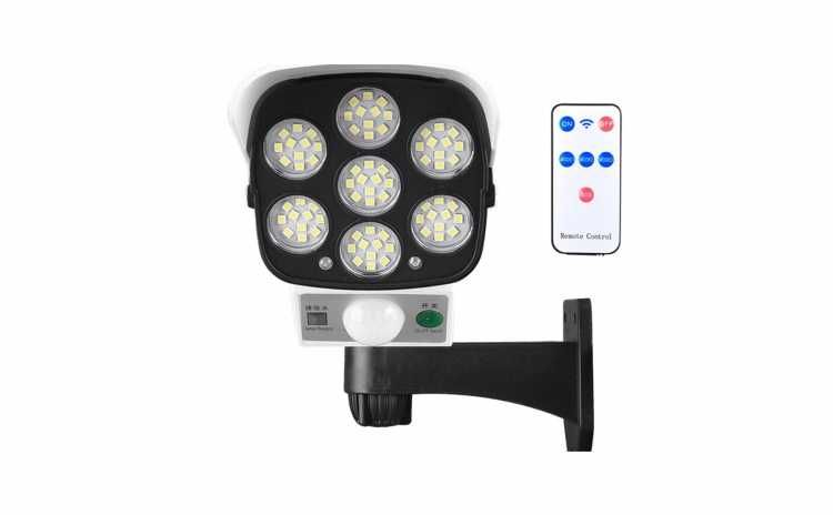 camera de supraveghere LED camera falsa cu panou lampa solara