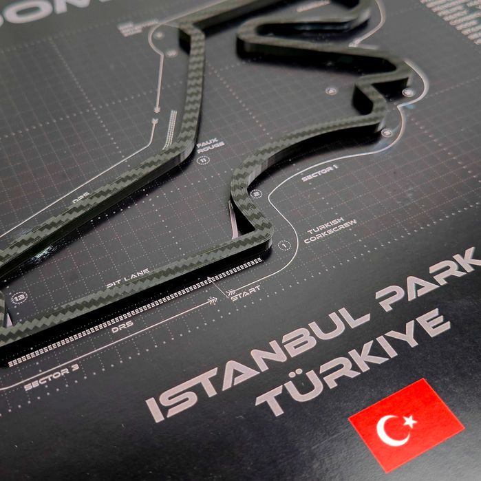 Istanbul Park – Hartă 3D circuit Formula 1 Turkish GP • GPX Collection