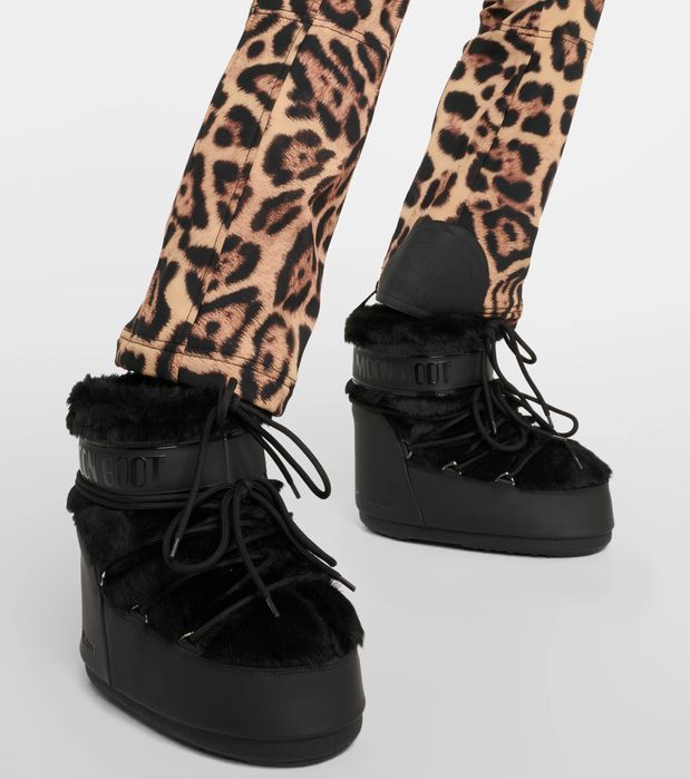 Дамски Апрески Moon Boot Icon Low Faux Fur blk