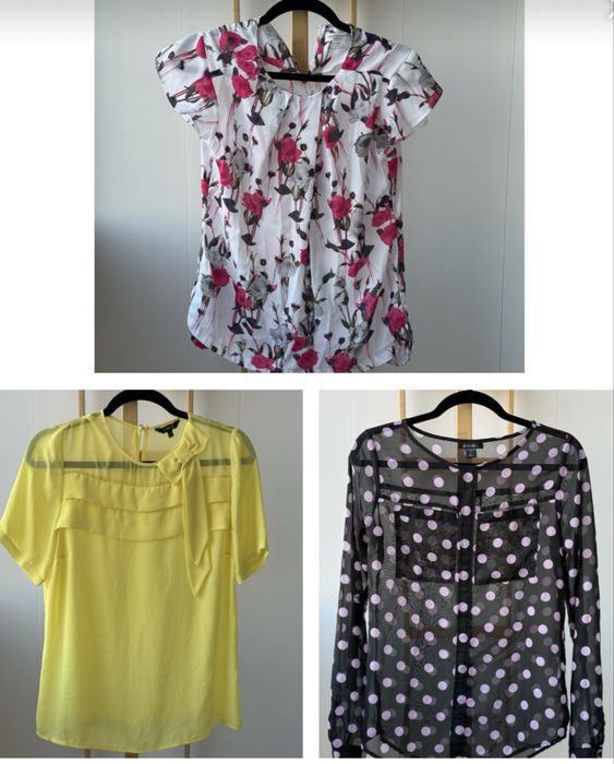 3 елегантни дамски блузки с къс и дълъг ръкав