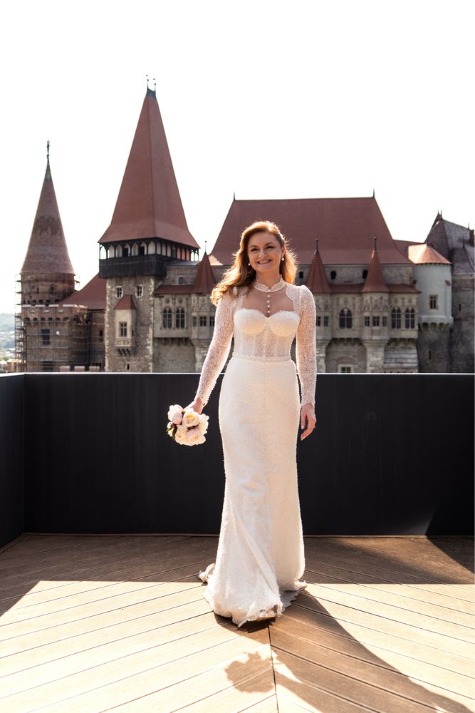Rochie de mireasa eleganta, stil sirena