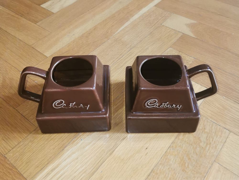 Чаша Cadbury Кадбъри Оригинална квадратна чаша за горещ шоколад 2 бр.