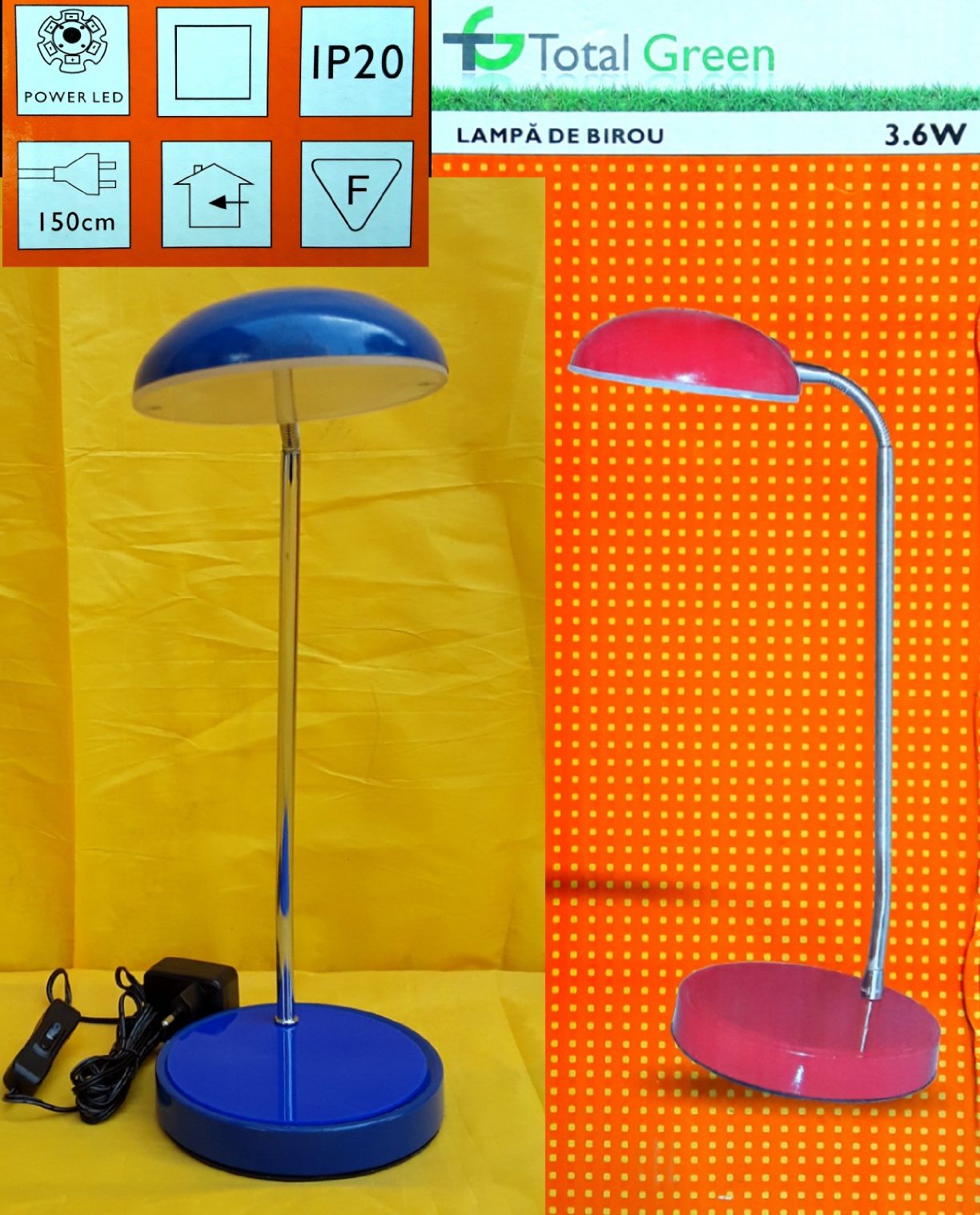 LAMPI din metal cu LEDURI pentru birou - NOI - 50 Lei