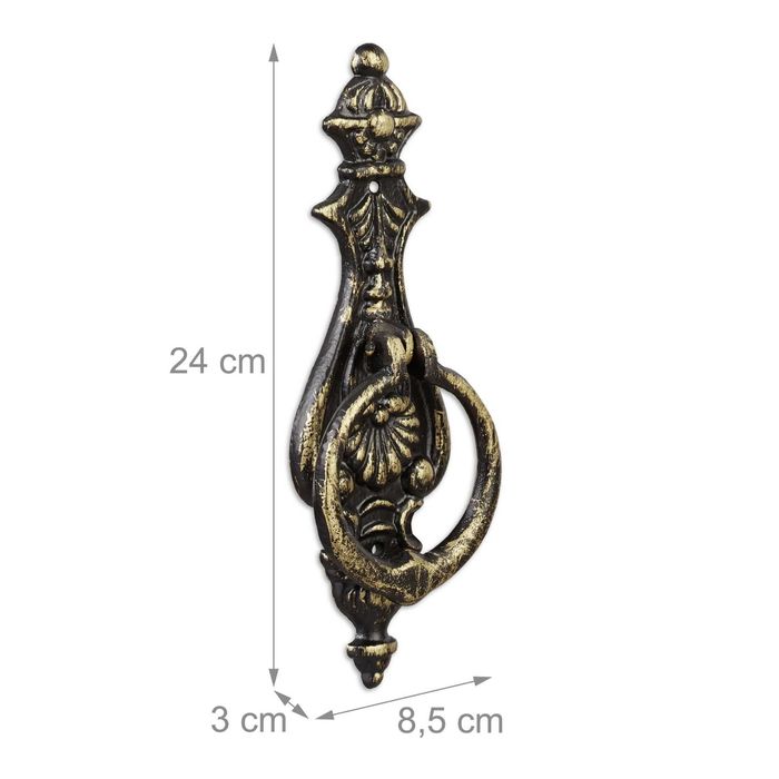 Batator de usa din fier forjat design antic finisaj bronz 24x8.5x3 cm