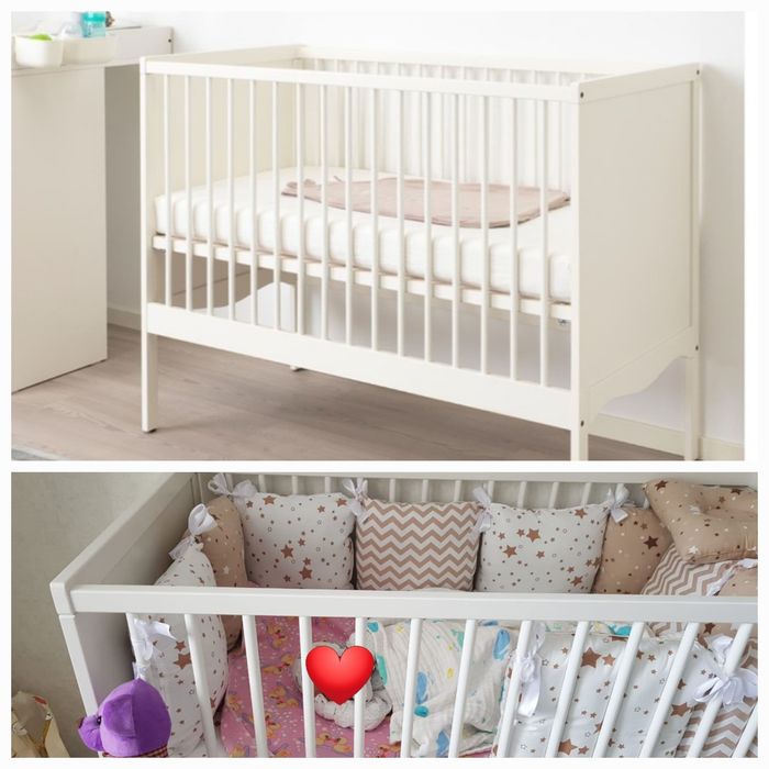 Продам детскую кроватку Икеа СОЛГУЛЬ  (60×120см))