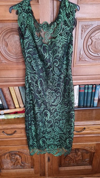 Rochie Miss Grey verde smarald