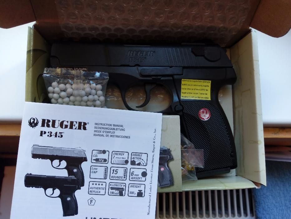 Pistol Airsoft Umarex Ruger P345 Co2 + 5 Capsule bonus