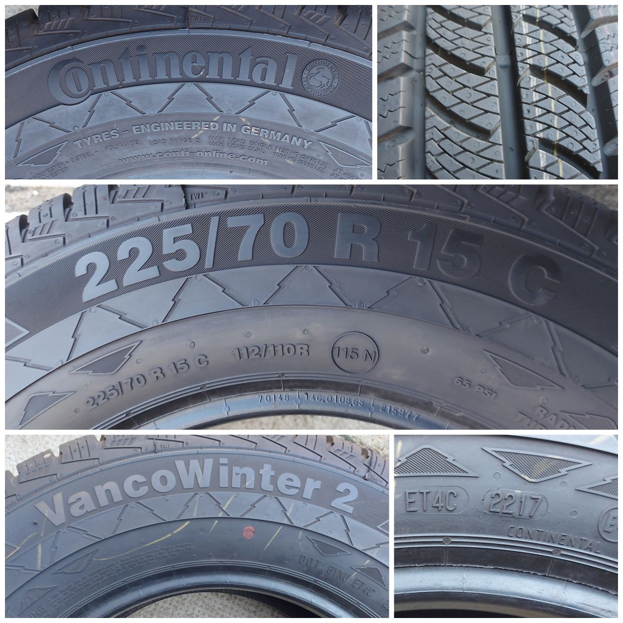 O bucată 225/70 R15C M+S iarnă - una Semperit Fulda Continent