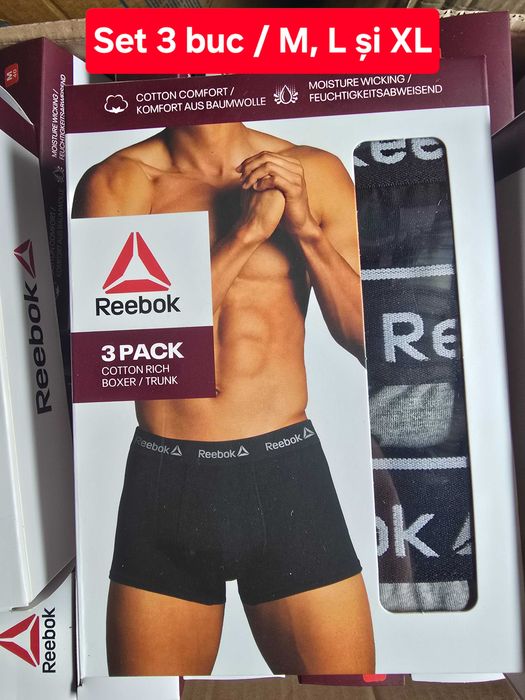 Boxeri Reebok Original, set 3 buc / SUPER OFERTA