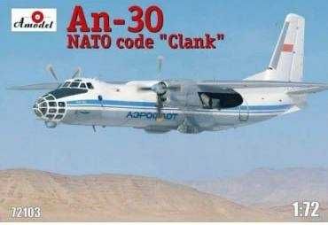 Сборная модель самолета Ан-30 (Амодел, 1:72)