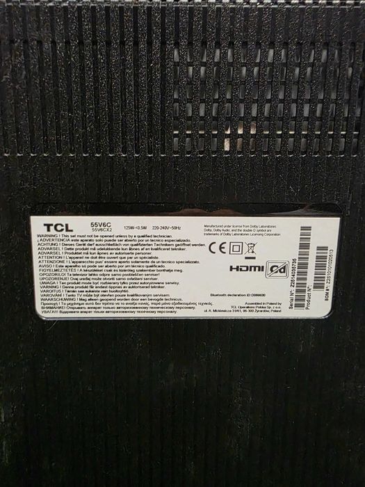 Hope Amanet P8 Samsut TV TCL 139 CM UHD 4k