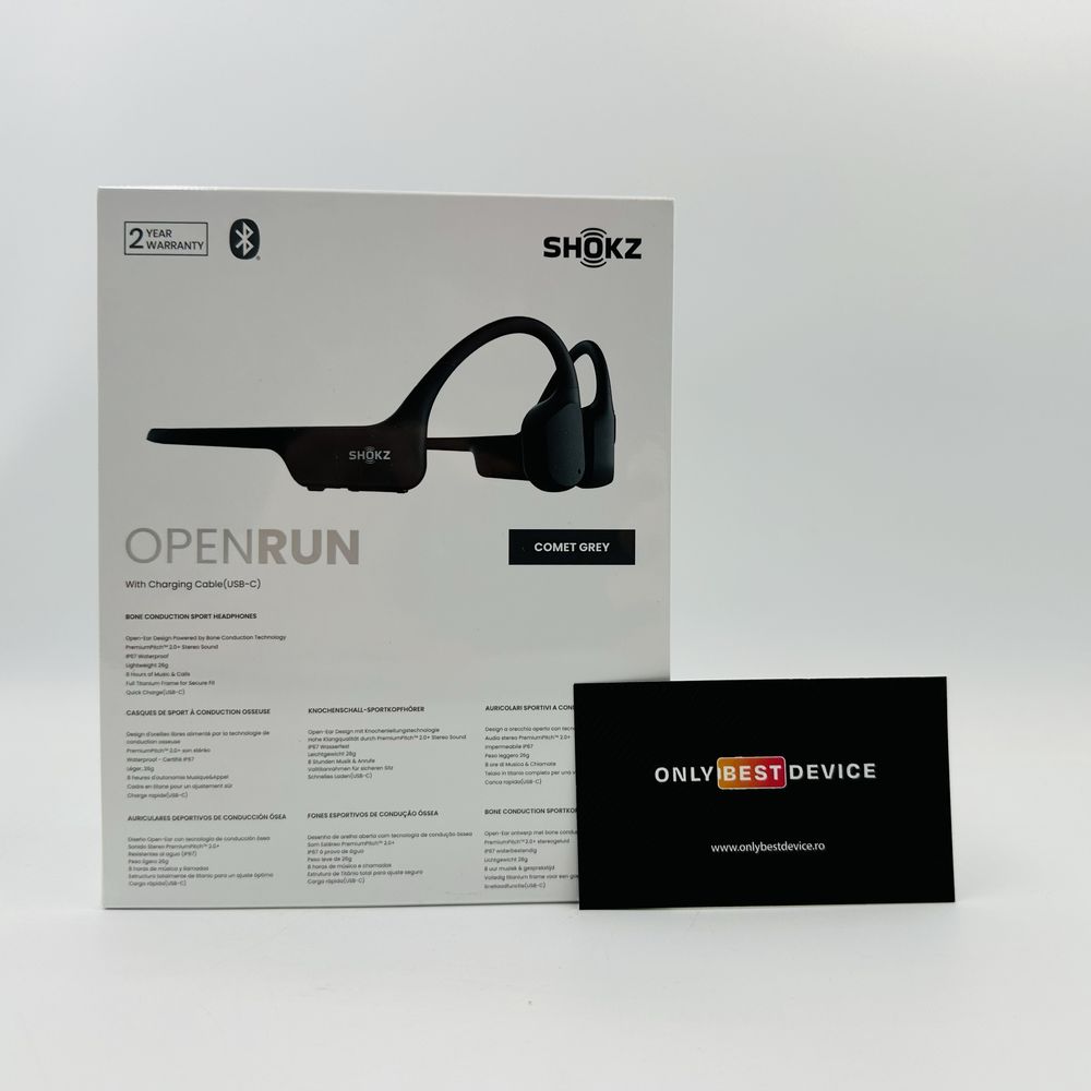 Casti Shokz OpenRun Comet Grey
