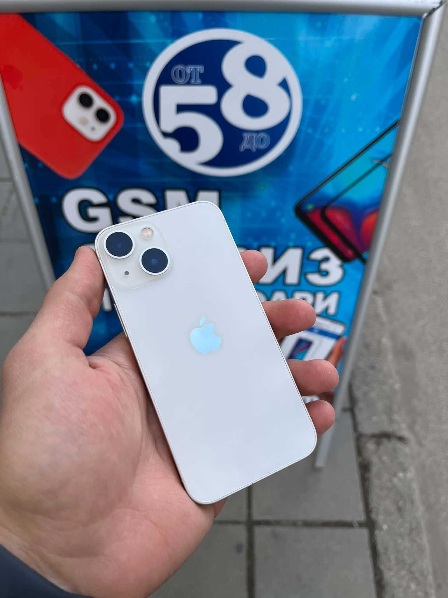 Употребяван iPhone 13 Mini 128 GB White 83% Battery Health *като нов*