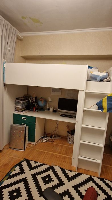 Ikea кровать стол шкаф детский