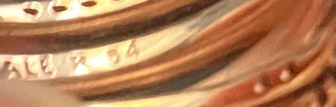 Inel Pandora cu zirconiu cubic, marime 53 placat cu aur roz, 14 K