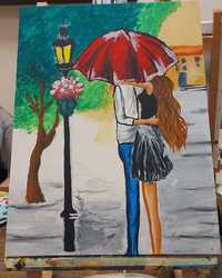 Картина "Целувка под чадъра"