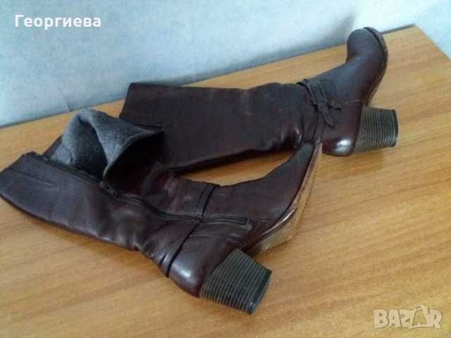 Топли Ежедневни Дамски Ботуши от Естествена Кожа | Добро Състояние