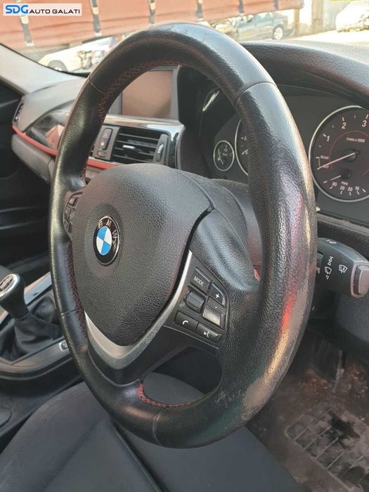 Volan Piele 3 Spite cu Comenzi fara Airbag BMW Seria 3 F30 2010 - 2018 Cod J36669 4156117 [C2303]