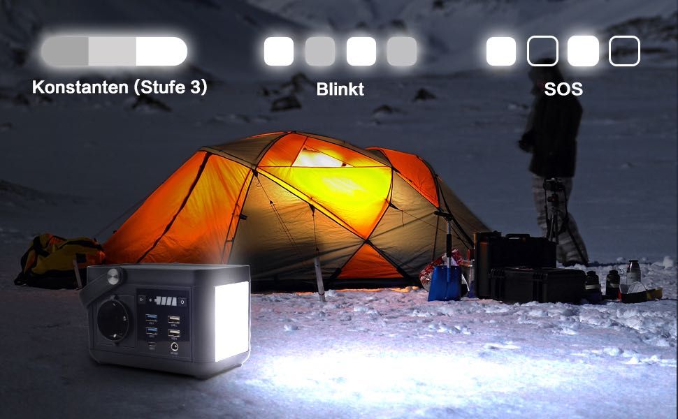 Power Station 88.8Wh, 80W, USB-C, LED, ideala pentru camping,calatorii