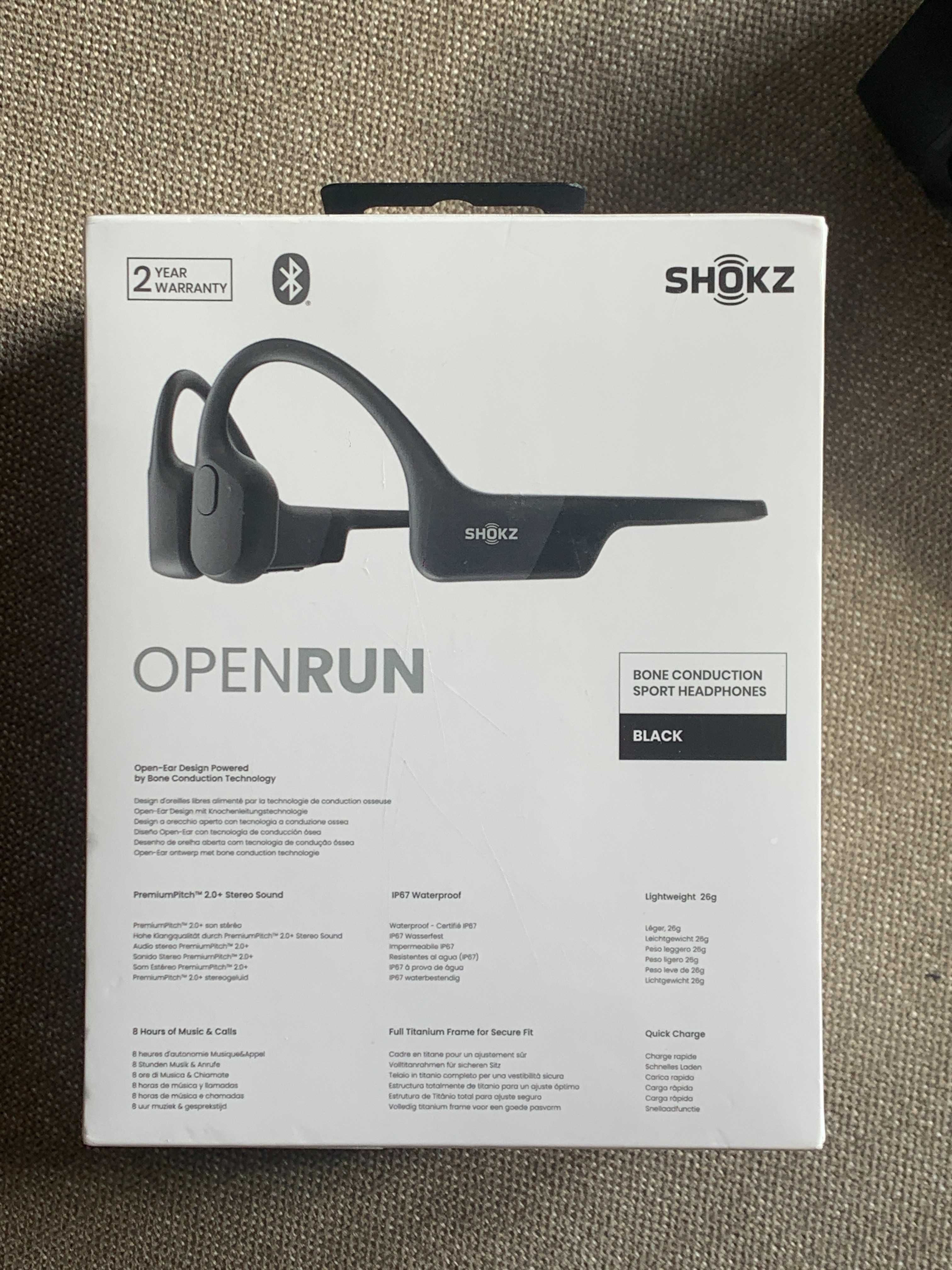 Спортни слушалки с костна проводимост Shokz Openrun Pro + Подарък JBL