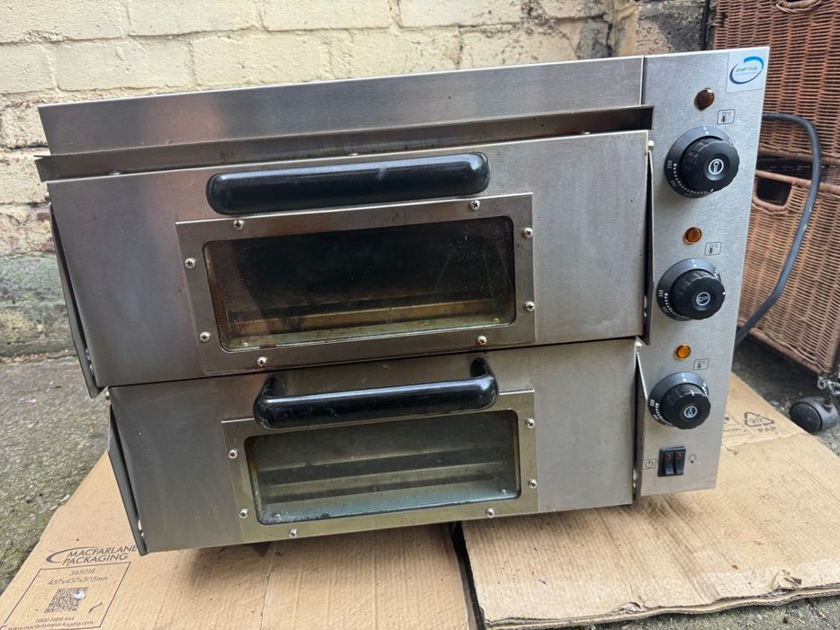 Професионална двукамерна пица фурна – Отлично състояние