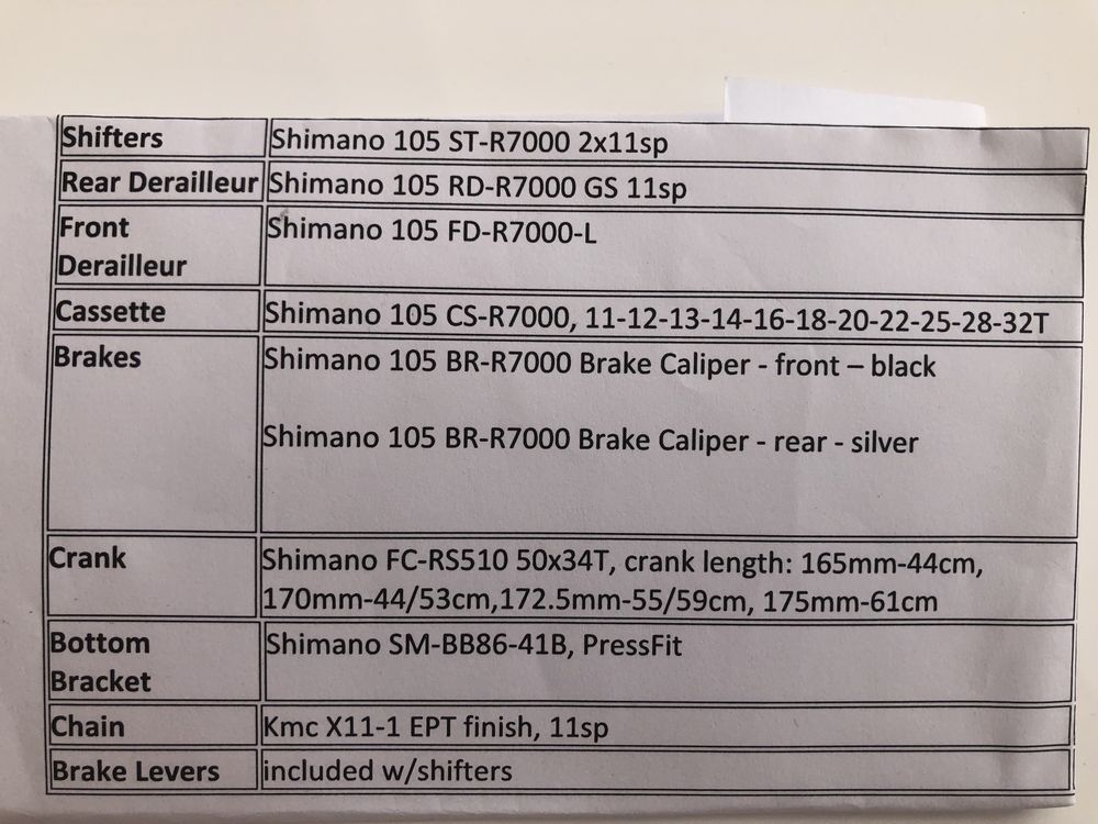 Пълен монтаж/ групсет Shmano 105 неупотребяван