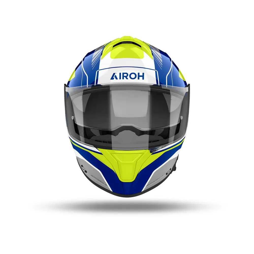 Каска AIROH Spark 2 Chrono Blue Yellow Gloss  с очила 22.06 дот лека