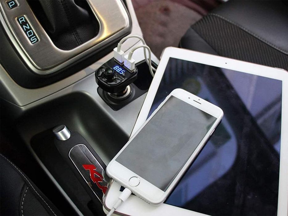 Fm трансмитер bluetooth kit verk 10041 x8 мултифункционален , ...