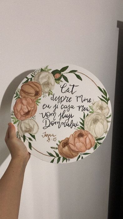 Tablou cu verset biblic