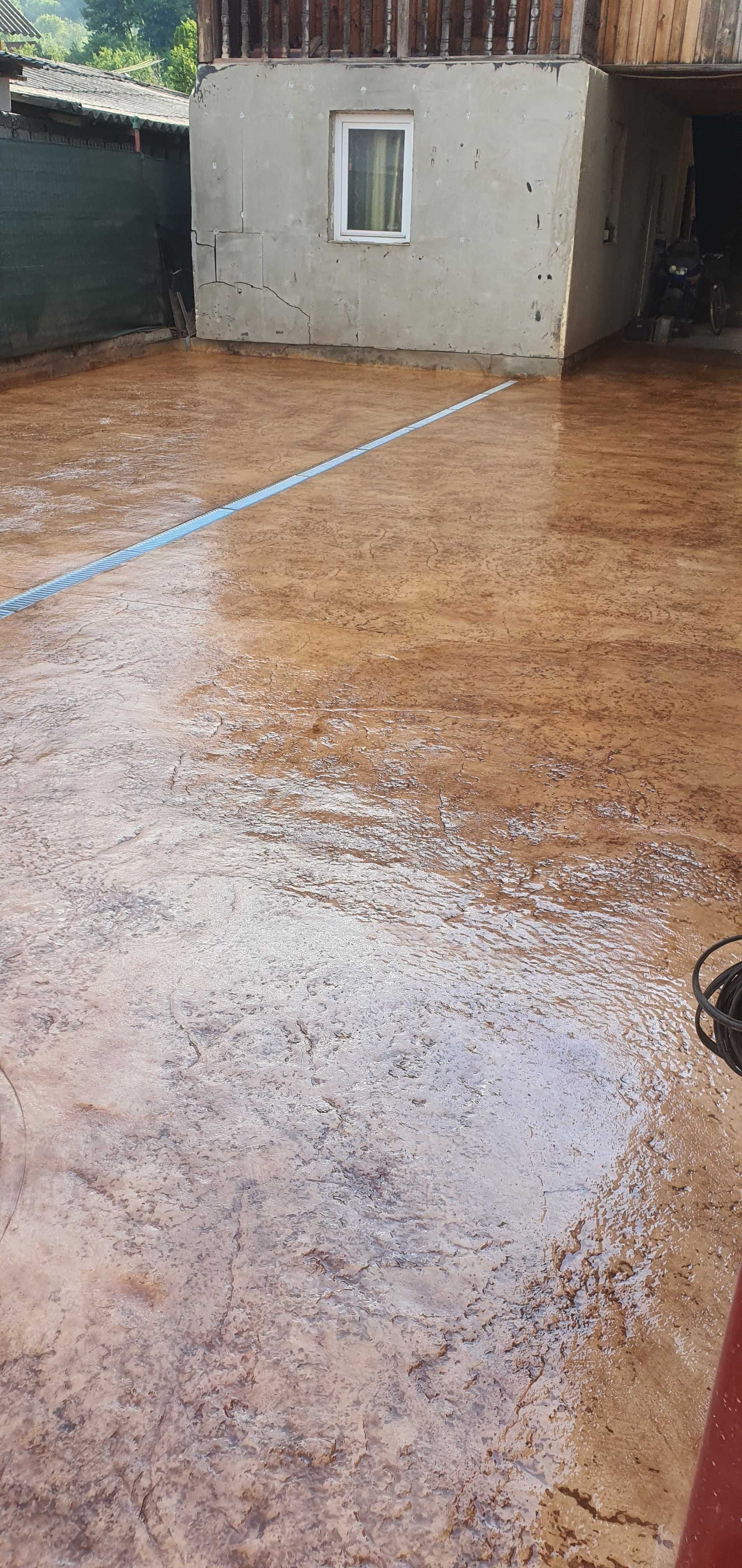 # beton amprentat si elicopterizat# pavaj din beton amprentat