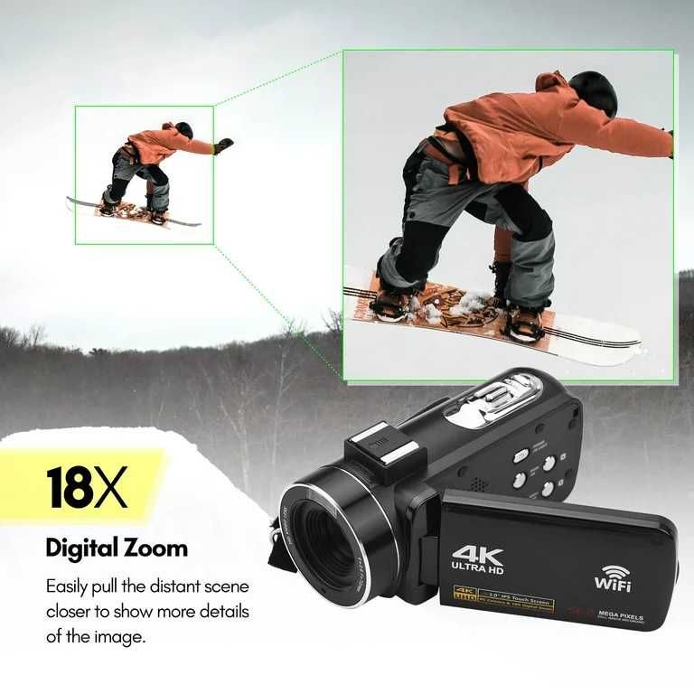 4К Дигитална видеокамера 56MP 18X Digital Zoom 3.0 Inch